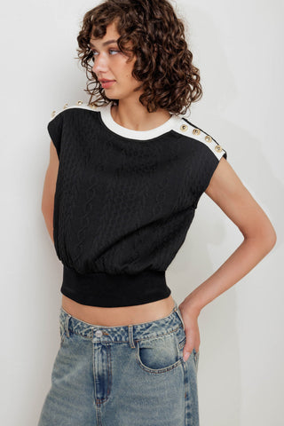 STREET ROMANTIC EDGE KNIT TOP - By Baano