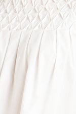 WHITE DREAM PUFF WOVEN TOP