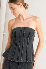 NIGHT SHAPE DENIM TOP Flying Tomato