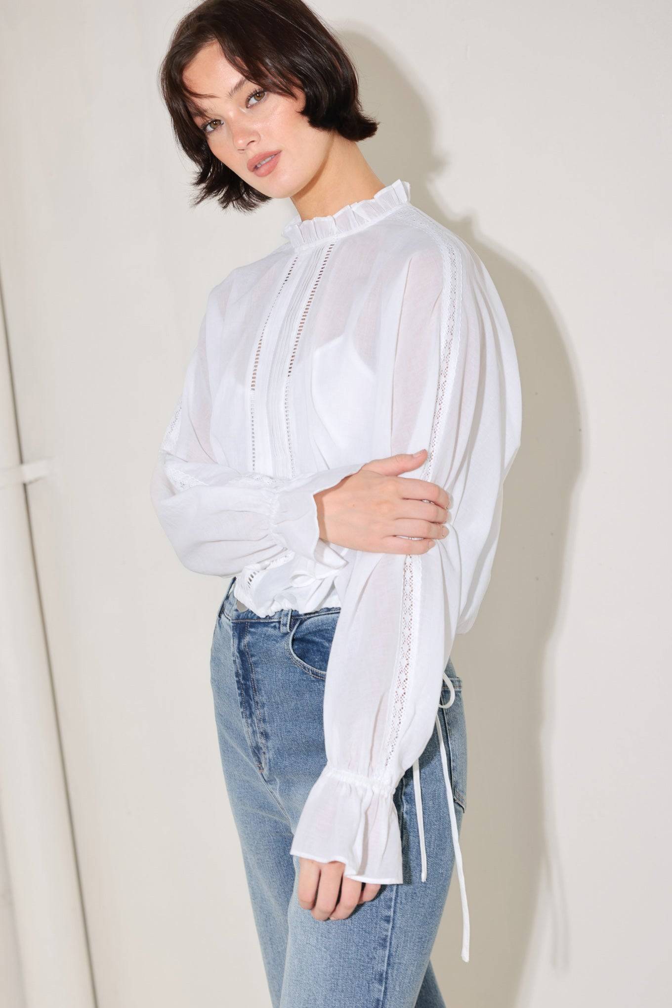 PURE ROMANCE WOVEN TOP