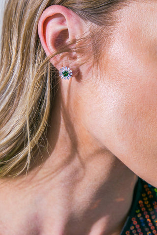 VINTAGE SUNFLOWER EARRINGS - By Baano
