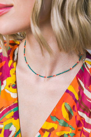 BOHO FLEX GREEN CHOKER - By Baano