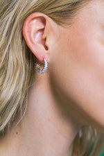 PAVE HOOPS EARRINGS - By Baano