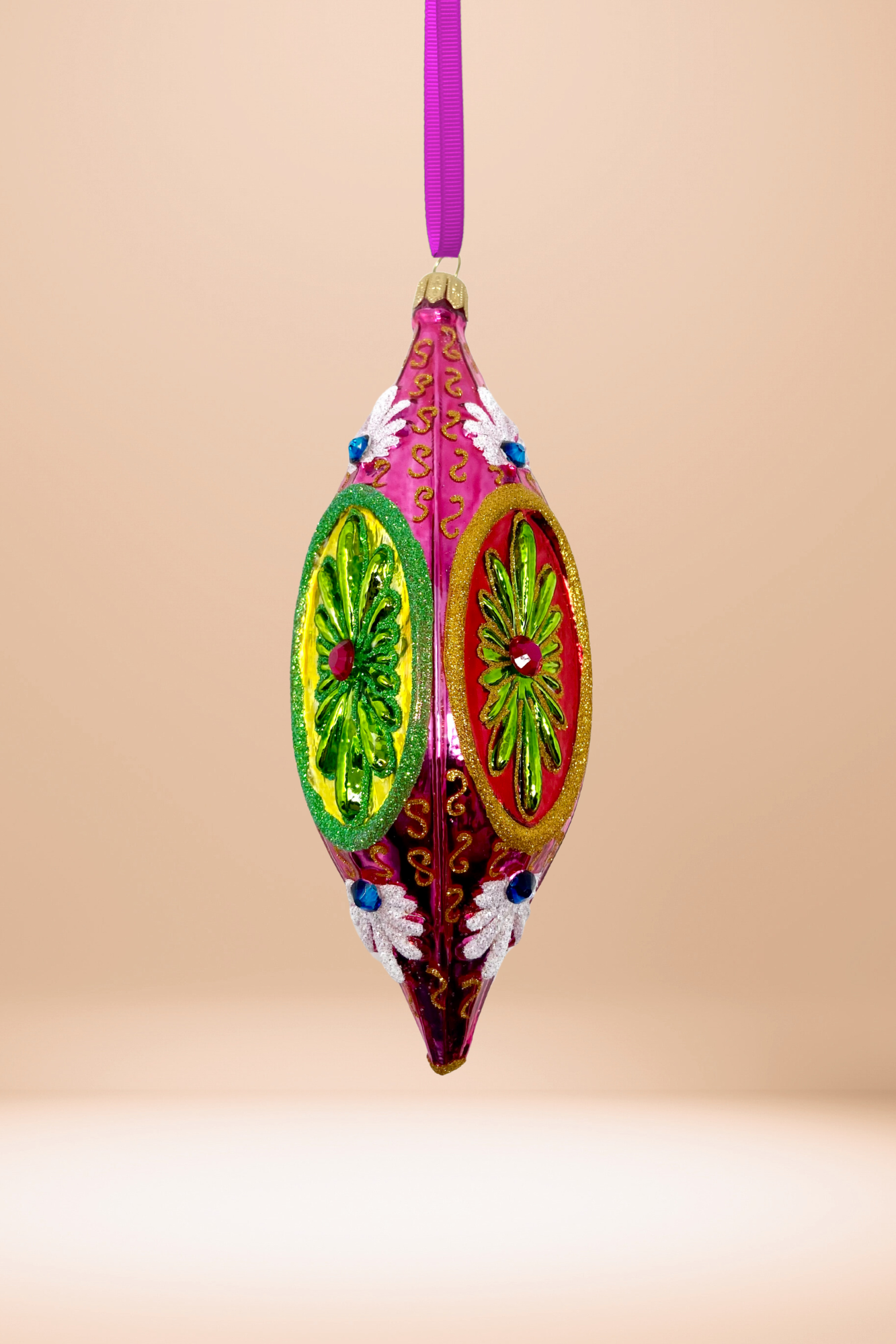 Viva Coin Glass Ornament