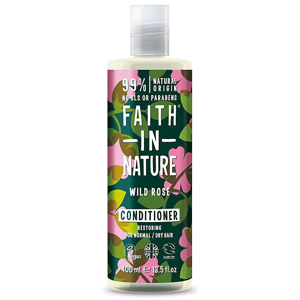 Faith in Nature Wild Rose Conditioner Repair Hair Conditioner 400ml - By Baano