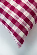 Abigail Cranberry Plaid Pillows