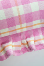 Abigail Bubblegum Pink Plaid Pillow