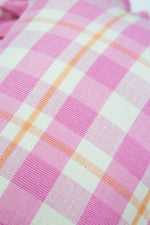 Archive NY Abigail Plaid Rectangle Pillow in Bubblegum