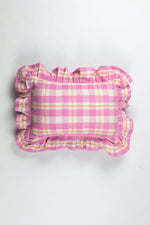 Abigail Bubblegum Pink Plaid Pillow