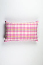 Abigail Bubblegum Pink Plaid Pillow