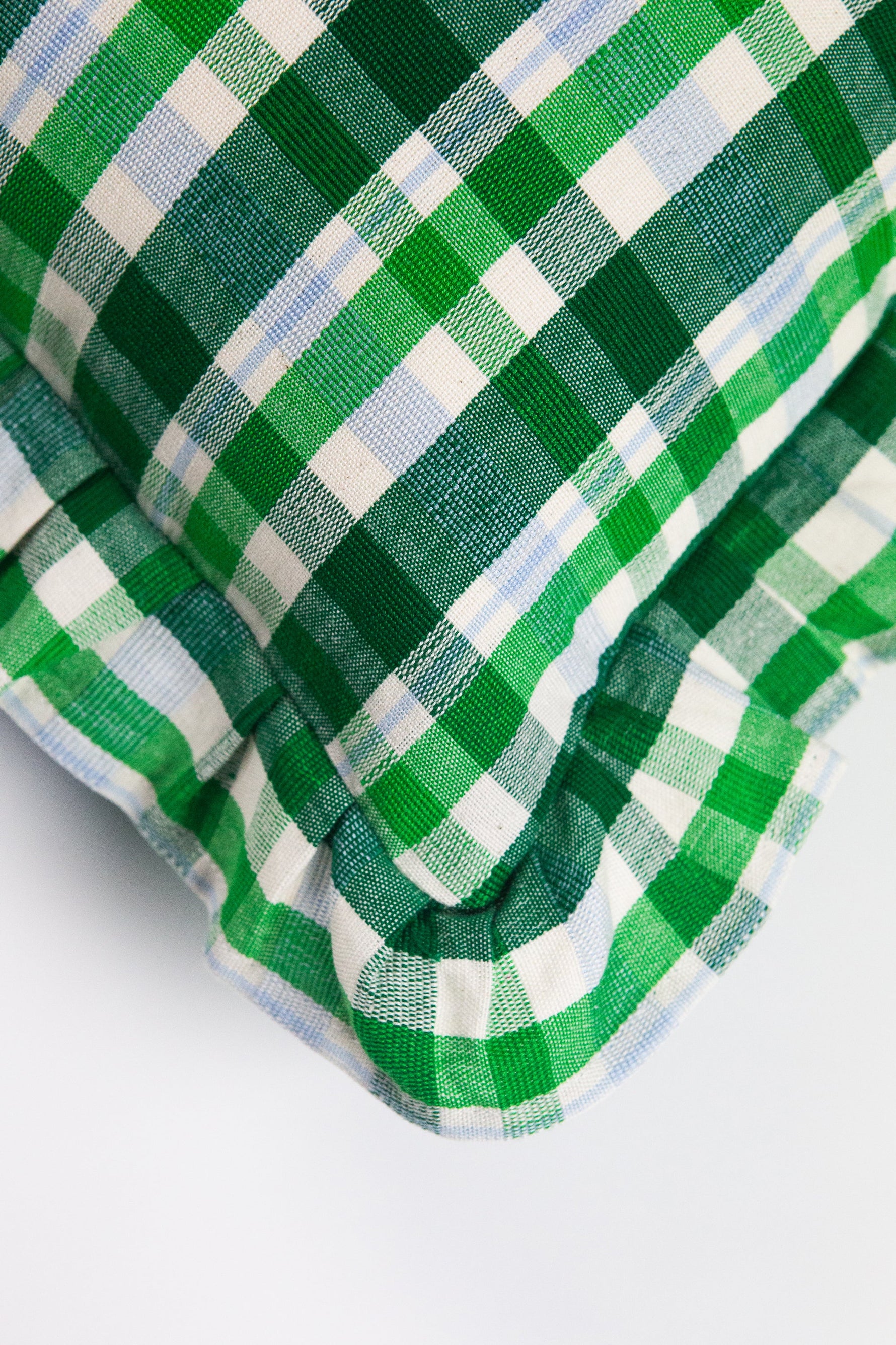 Josefina Ruffle Plaid Pillows