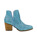 Fiera Glitter Booties in Blue Naughty Monkey