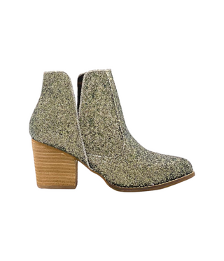 Fiera Glitter Booties in Bronze - By Baano
