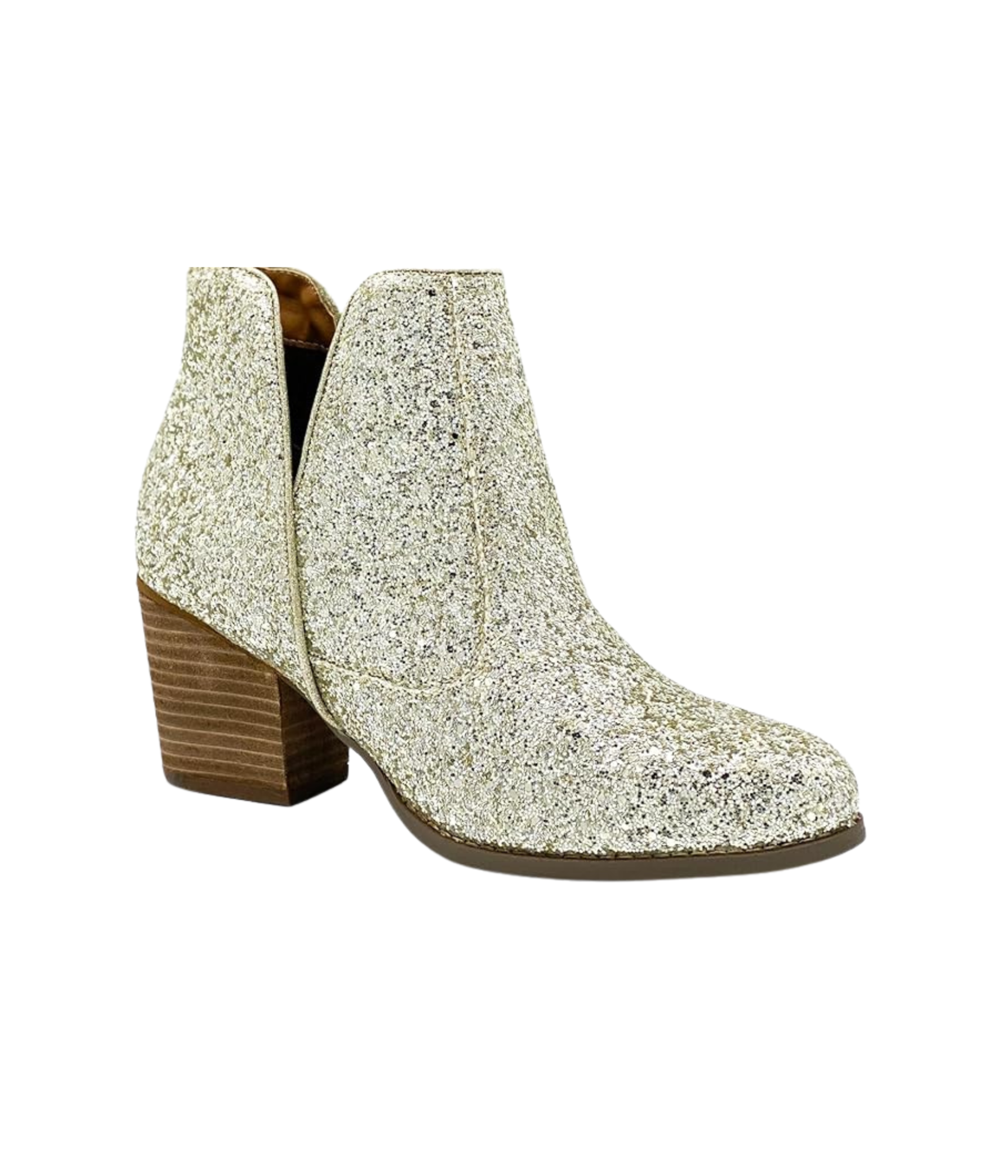 Fiera Glitter Booties in Gold Naughty Monkey