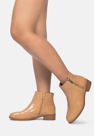 Ankle Boots In Tan