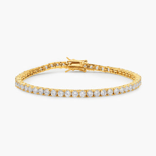 3mm Round Cut Tennis Bracelet