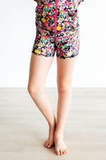 Flexible Floral Active Shorty Shorts