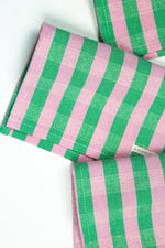 Flora Stripe Cocktail Napkins, Set of 4
