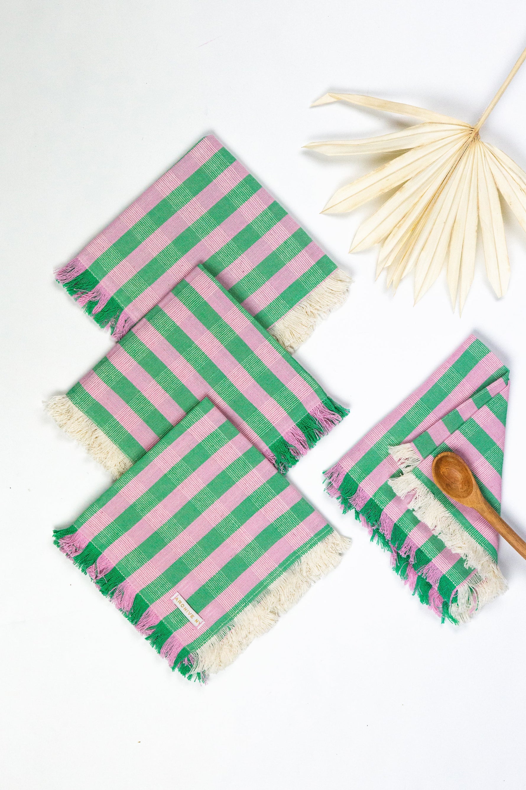 Flora Stripe Party Napkin Set