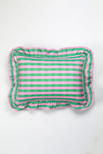Flora Stripe Ruffle Pillow