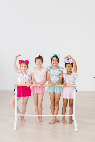Floral Garden S/S Twirl Leotard - By Baano