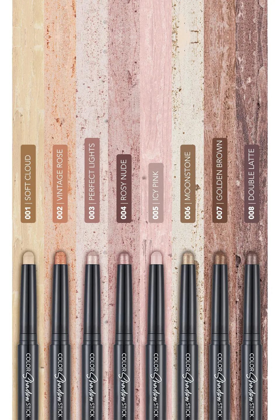 Flormar Color Shadow Highly Pigmented & Shimmery Elevator Pencil Eye Shadow 1.6g - 007 Golden Brown - By Baano