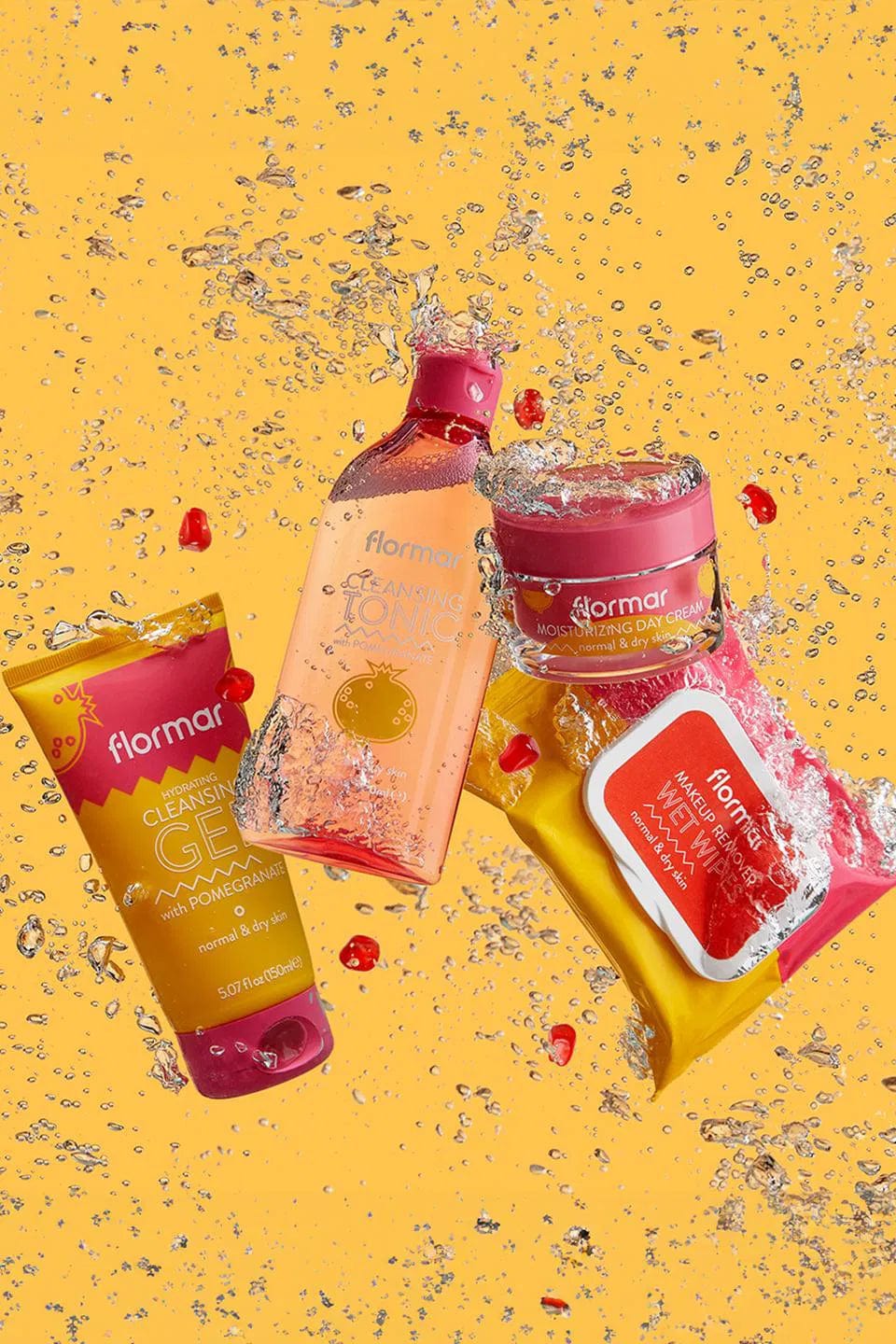 Flormar Facial Cleansing Toner with Pomegranate Extract for Normal & Dry Skin 200ml - By Baano