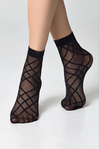 Socks Conte Fantasy - Lacing Imitation - By Baano