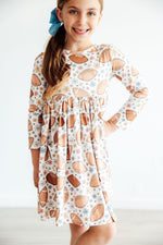 Football Friday L/S Pocket Twirl Dress