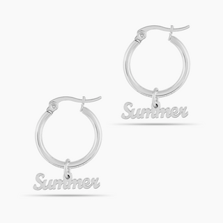 Sleek Signature Name Earrings