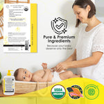 Organic French Diapering Liniment Lotion - Pump Bottle - 8 oz - By Baano