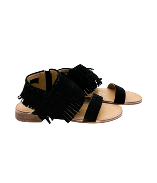 Fringe Star Sandal in Black Naughty Monkey