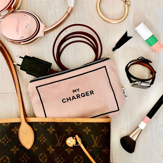 Charger Pouch, Pink/Blush