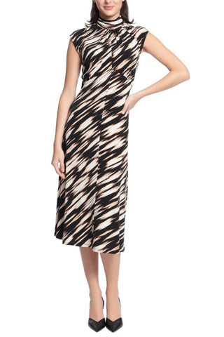 Maggy London Mock Neck Midi Sheath Dress - Glamourous Grace
