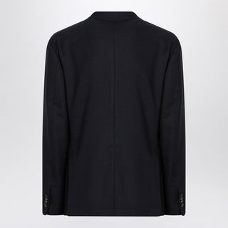 Blue Checked Double Breasted Jacket - By Baano