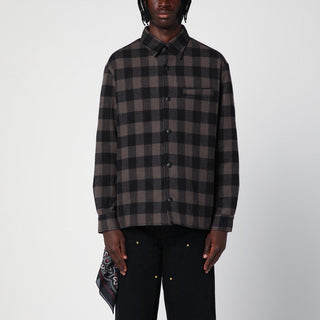 Check Pattern Wool And Cashmere Overshirt