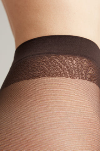 Fantasy Tights Conte Glam - Stockings with Vertical Stripes - By Baano