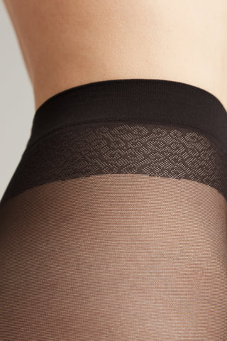 Fantasy Tights Conte Glam - Stockings with Vertical Stripes - By Baano