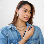 Frosted Diamond Cut Name Necklace