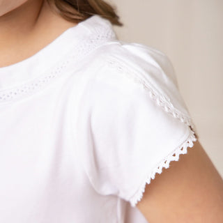 Organic Knit Top with Tulip Sleeves - By Baano