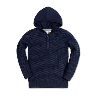 Hooded Half Zip Organic Sweater - Glamourous Grace
