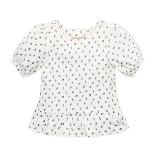 Organic Knit Peplum Top - By Baano