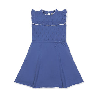 Ruffle Yoke Organic Sweater Dress - By Baano