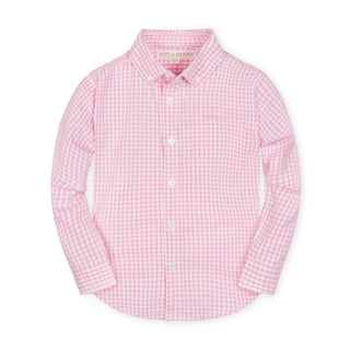 Stretch Organic Poplin Button Down Shirt - Glamourous Grace