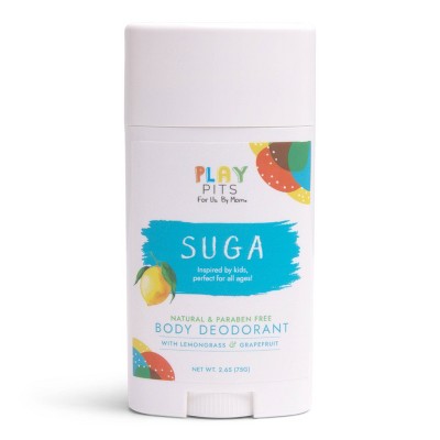 Play Pits Suga Kids&#39; Natural Solid Deodorant 2.65oz - New