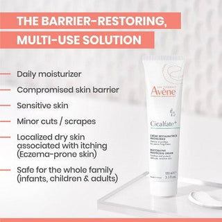 Avene Cicalfate+ Restorative Protective Skin Barrier Face Cream 3.3fl oz - Imperfect Box