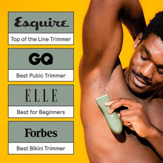 Meridian Trimmer Original Pubic &#38; Body Hair Trimmer for Men &#38; Women, Below-the-Belt Groomer, Ball Trimmer, Bikini Trimmer - Sage