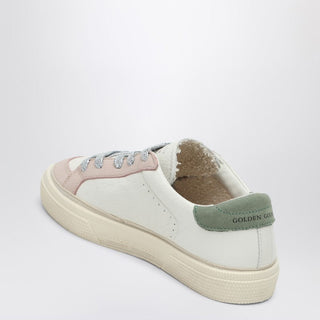 Low-top Sneaker May White/pink/olive Green - By Baano