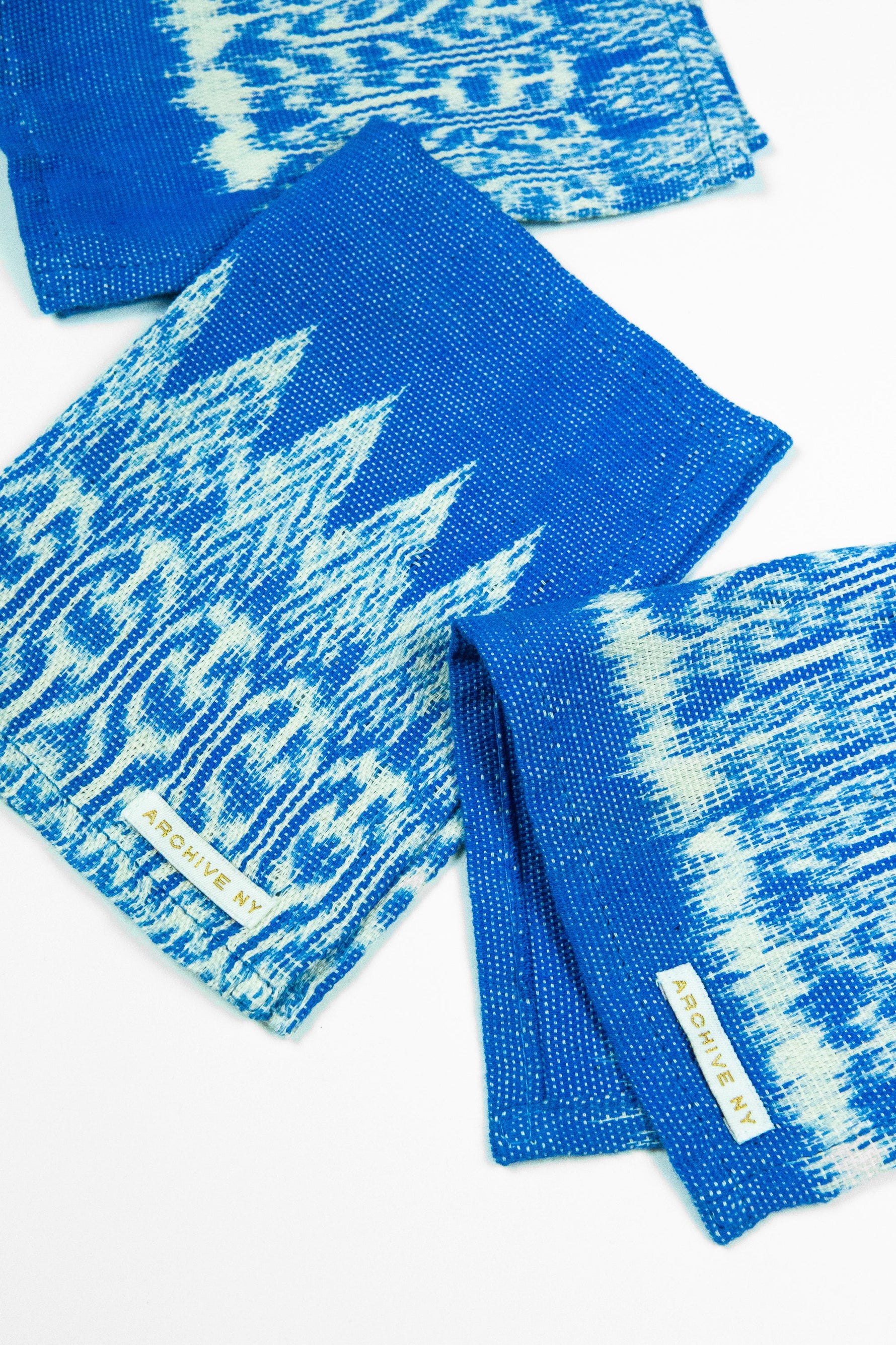 Gabriela Jaspe Blue Cocktail Napkins, Set of 4