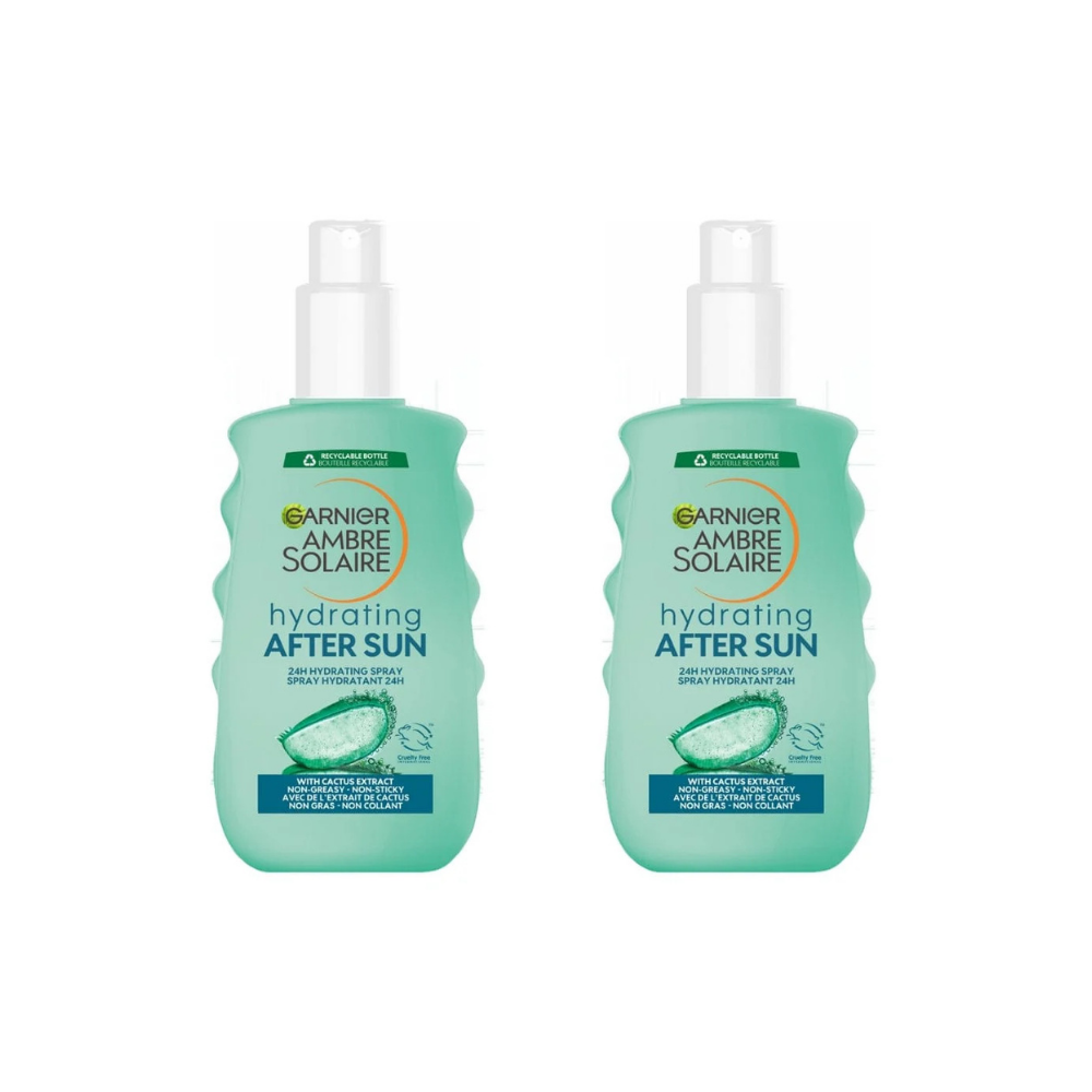 Garnier Ambre Solaire After Sun Hydrating Soothing Spray 200 ml / 6.8 fl oz 2 Pack